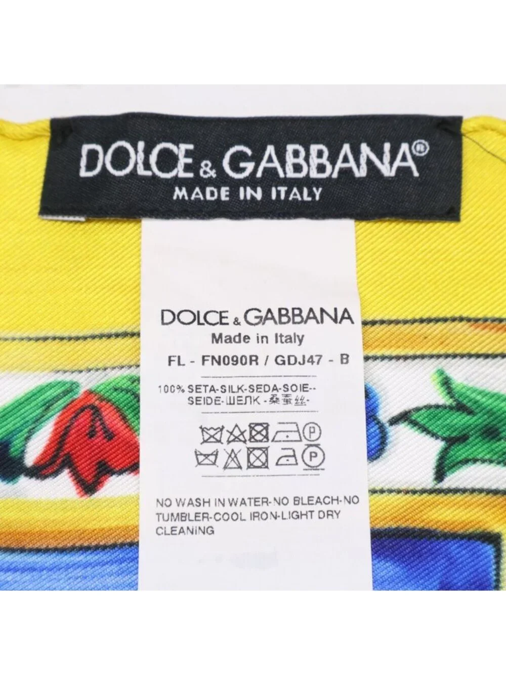 Dolce & Gabbana Flower Silk Scarf